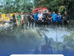 Sigap di Tengah Karhutla, Brimob Sumut Amankan Jalur Lintas Siborongborong–Parapat
