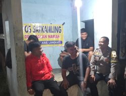 Bhabinkamtibmas Polsek Kuala Cek Pos Kamling, Perkuat Cooling System di Desa Dalan Naman