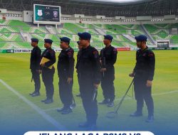 Jelang Laga PSMS vs PSPS, Tim Gegana Brimob Sterilisasi Stadion Utama Sumatera Utara