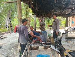 Bhabinkamtibmas Polsek Tanjung Pura Aktif Sambangi Warga, Sampaikan Imbauan Kamtibmas dan Bahaya Narkoba