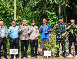 Kapolres Tebing Tinggi Hadiri Ground Breaking Jembatan Armco di Dolok Merawan
