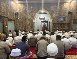 Polres Langkat Gelar Sholat Maghrib, Isya dan Tasbih Bersama dengan Santri dan Anak Yatim