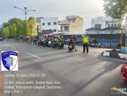 Sat Lantas Polres Langkat Intensifkan Gatur Lalin Pagi, Kapolres Apresiasi Kinerja Personel