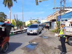 Sat Lantas Polres Tebing Tinggi Sosialisasikan Tertib Berlalulintas kepada Pengguna Jalan
