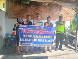 Program “Polantas Menyapa” Polres Binjai Ajak Warga Tertib Lalu Lintas Cegah Kecelakaan