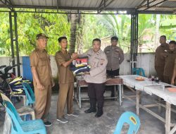 Polres Binjai Berikan Dukungan Di Pos Kamling Desa Tandem Hilir II