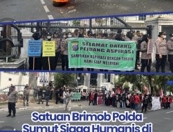 Satuan Brimob Polda Sumut Siaga Humanis di Kantor DPRD Medan, Pastikan May Day 2026 Berjalan Aman dan Kondusif