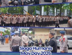 Siaga Humanis May Day 2026, Satuan Brimob Polda Sumut Kawal Ribuan Buruh di Gedung Pardede Hall Medan dengan Pengamanan Maksimal