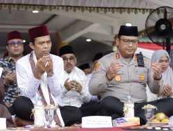 Kapolres Langkat Hadiri dan Kawal Tabligh Akbar Ustadz Abdul Somad Bersama Forkopimda
