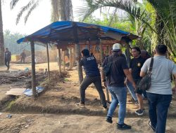 Satresnarkoba Polres Binjai Kembali Grebek Dan Hancurkan Barak Narkoba Di Desa Perdamaian