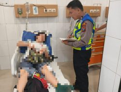 Dua Sepeda Motor Adu Banteng di Jalinsum Perbaungan, Tiga Orang Dilarikan ke Rumah Sakit