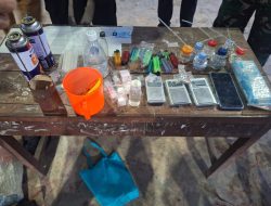 Tawuran di Belawan Dibubarkan Tim Gabungan, Polisi Temukan Dugaan Sarang Narkoba dan Amankan Seorang Pria Positif Sabu