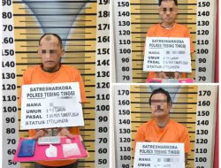 Sat Resnarkoba Polres Tebing Tinggi Ringkus Lima Pemilik Sabu di Kelurahan Mentos