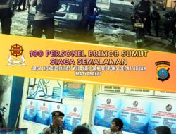 100 Personel Brimob Sumut Siaga Semalaman, Jaga Kondusivitas Wilayah dan Respons Cepat Aduan Masyarakat