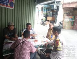 Sambang di Jalan Pattimura, Polsek Padang Hulu Sampaikan Pesan Kamtibmas kepada Warga