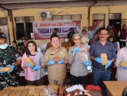 Polres Pematangsiantar Gelar Pemusnahan Barang Bukti Narkotika