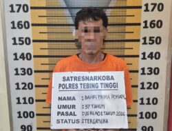 Berbekal Informasi Masyarakat, Sat Resnarkoba Polres Tebing Tinggi Bekuk Pemilik Sabu