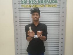 Satres Narkoba Polres Serdang Bedagai Amankan Pengedar Shabu di Desa Sei Buluh
