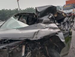 Laka Lantas di Tol Medan-Tebing Tinggi, Mobil Inova Tabrak Truk, 5 Orang Luka-luka