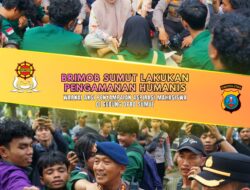 “Pengamanan Humanis Warnai Aksi Penyampaian Aspirasi Mahasiswa di Gedung DPRD Sumut”