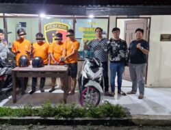 Sindikat Curanmor Antar Wilayah Dibongkar, Empat Pelaku Ditangkap Unit Reskrim Polsek Berastagi