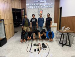 Respons Cepat Laporan 110, Timsus Geng Motor Polres Asahan Amankan Remaja Diduga Terlibat Tawuran Bersenjata