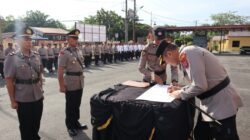 Kapolresta Deli Serdang Pimpin Sertijab Kasat Reskrim dan Dua Kapolsek Jajaran