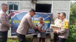 Sambut HUT Bhayangkara ke-80, Polsek Bandar Khalipah Serahkan Bansos ke Masyarakat