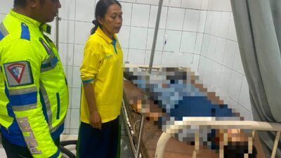 Dua Sepeda Motor Tabrakan di Sei Rampah, Dua Pengendara Luka-Luka