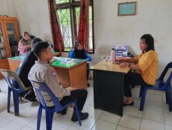 Polsek Padang Hilir Berkunjung ke Damar Sari, Lakukan Koordinasi dengan Lurah dan Kepling