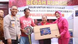 Air Mata Bahagia Opung Sipayung: Kapolres Dan Ketua Bhayangkari Simalungun Serahkan Rumah Baru Lengkap Dengan Kasur, Lemari, Kompor Gas Hingga TV Baru