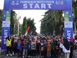 Polresta Deli Serdang Ikuti Fun Walk Peringati Hari Jadi Ke-80 Kabupaten Deli Serdang dan HUT APKASI ke 26