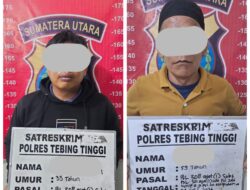 Jatanras Elang Sakti Polres Tebing Tinggi Tangkap Dua Tersangka Pembakaran dan Perusakan di PT Bridgestone