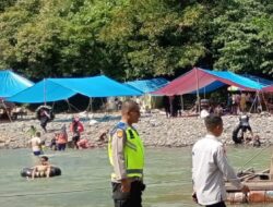 Patroli Humanis di Eko Wisata Tangkahan, Polsek Padang Tualang Imbau Pengunjung Utamakan Keselamatan