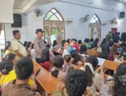 Polsek Tanjung Pura Intensifkan Pengamanan Ibadah Minggu Kasih, Perkuat Pelayanan dan Kamtibmas di Rumah Ibadah