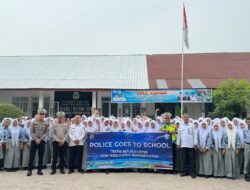 Rangkaian MPLS, Sat Lantas Polres Tebing Tinggi Sosialisasi Tertib Berlalulintas di SMKN 3