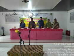Kapolsek Tebing Tinggi Hadiri Pelantikan Pejabat Baru Kepala Desa Sei Priok