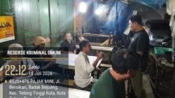 Respons Laporan Call Center 110, Sat Reskrim Polres Tebing Tinggi Cek Lokasi Judi