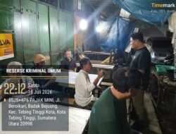 Respons Laporan Call Center 110, Sat Reskrim Polres Tebing Tinggi Cek Lokasi Judi