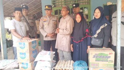Kapolsek Secanggang Salurkan Bantuan untuk Keluarga Korban Anak Tenggelam