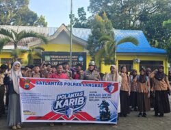 Ciptakan Generasi Muda Tertib Berkendara, Satlantas Polres Langkat Bekali Pelajar SMP