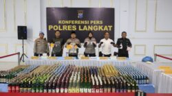 Dalam Kurun Waktu Satu Bulan, Kapolres Langkat Rilis Pengungkapan Kasus Narkotika, Tindak Pidana Kriminal, dan Kekerasan Seksual terhadap Anak