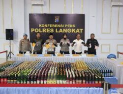 Dalam Kurun Waktu Satu Bulan, Kapolres Langkat Rilis Pengungkapan Kasus Narkotika, Tindak Pidana Kriminal, dan Kekerasan Seksual terhadap Anak