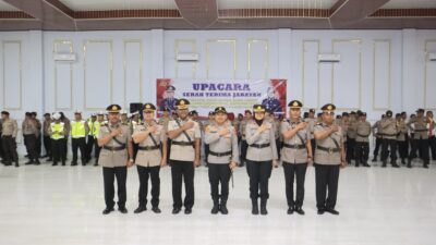 Kapolres Langkat Pimpin Sertijab Kabag Sdm, Kasat dan Kapolsek 