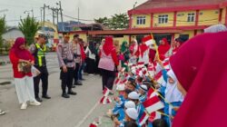 Polantas Karib, Sat Lantas Polres Pelabuhan Belawan Kenalkan Polisi sebagai Sahabat Anak Sejak Usia Dini