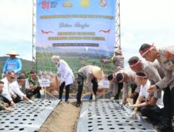 Polri Dukung Swasembada Pangan, Polresta Deli Serdang turut laksanakan Penanaman Bawang Putih Serentak Di 17 Provinsi