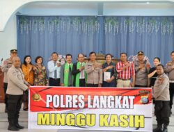 Polres Langkat Gelar Minggu Kasih, Ajak Jemaat GKI Bersama Jaga Kamtibmas dan Waspadai Kejahatan Siber