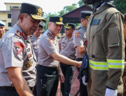 Kapolda Sumut Cek Kesiapsiagaan Personel, Kendaraan dan Peralatan Penanganan Karhutla