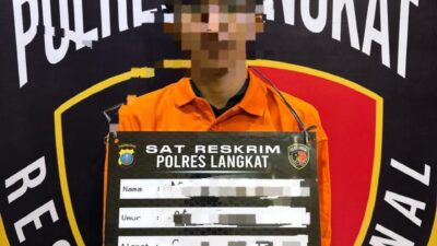 Polres Langkat Tangkap Tujuh Pelaku Pencurian Disertai Kekerasan di Empat Lokasi, Dua Senjata Tajam dan Dua Sepeda Motor Diamankan