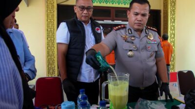 Polres Pelabuhan Belawan Musnahkan Barang Bukti Narkoba